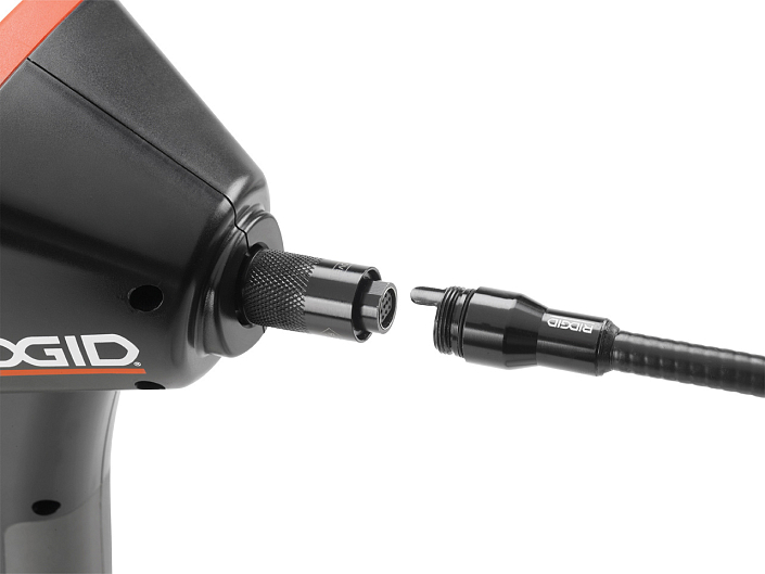 Соединение кабеля ручной видеоинспекционной камеры Ridgid micro CA-100 Соединение кабеля ручной видеоинспекционной камеры Ridgid micro CA-100