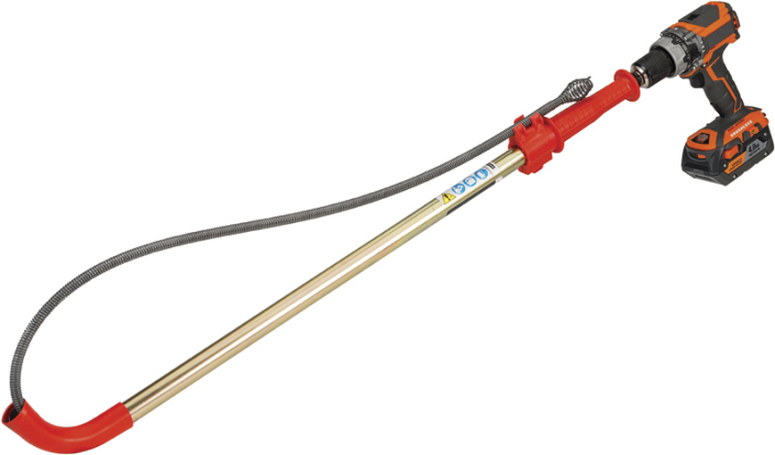 Туалетная спираль Ridgid K-6P с дрелью