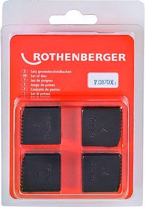 Упаковка резьбонарезных гребенок для клуппов Rothenberger BSPT R 2"