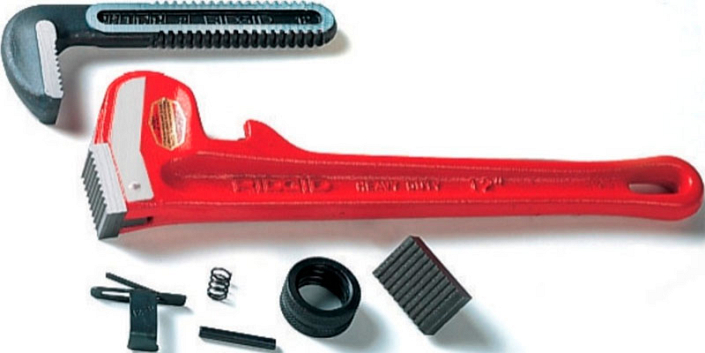 Запасные части прямого трубного ключа Ridgid Heavy Duty 12" Запасные части прямого трубного ключа Ridgid Heavy Duty 12"